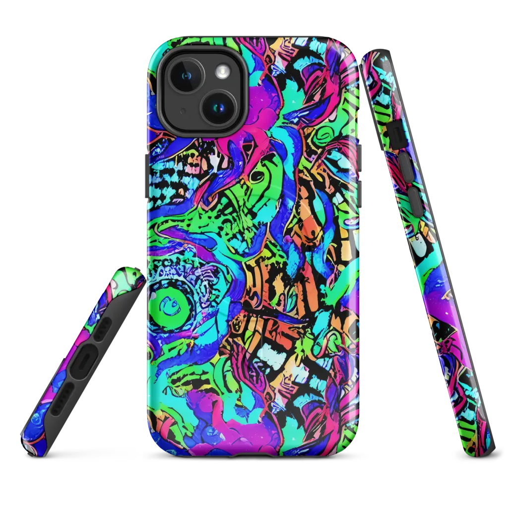 Hypercolor Jungle on MagSafe Tough Case for iPhone® — Front