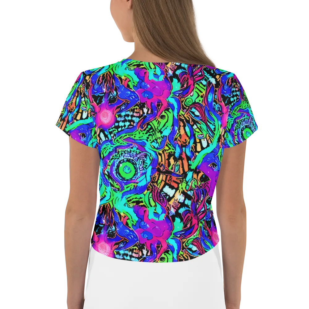 Hypercolor Jungle on Crop Tee — Back