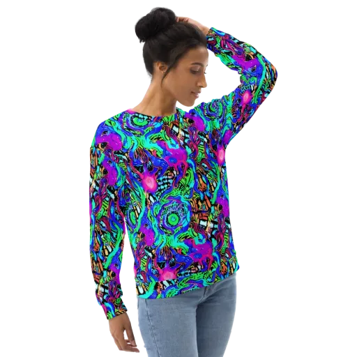 Hypercolor Jungle on a Sweatshirt