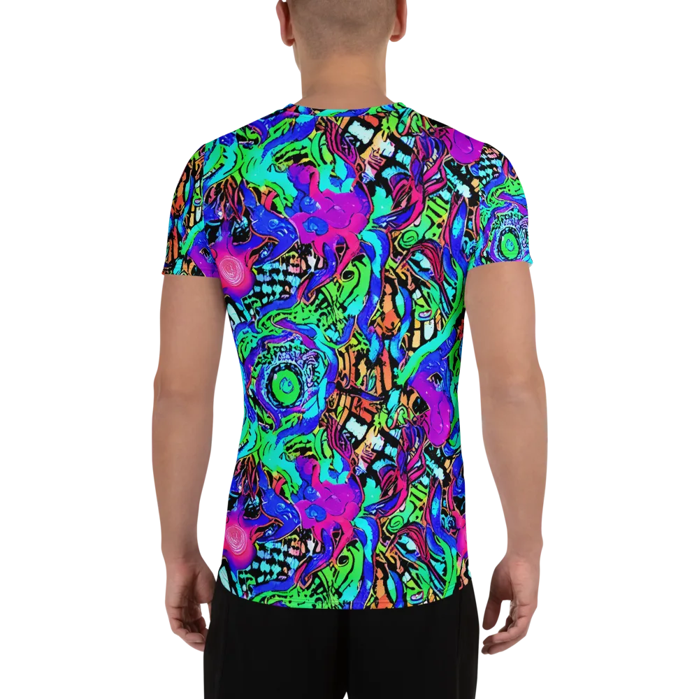 Hypercolor Jungle on Men's Athletic T-Shirt — Back