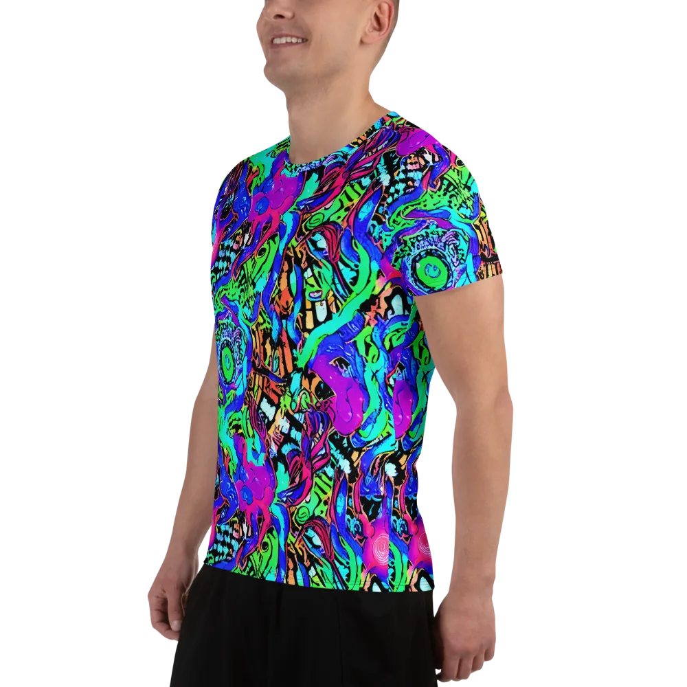 Hypercolor Jungle on Men's Athletic T-Shirt — Left