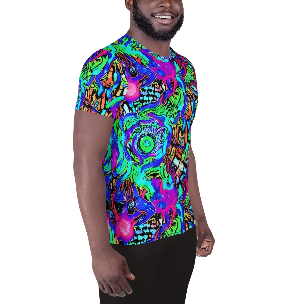 Hypercolor Jungle on Men's Athletic T-Shirt — Right