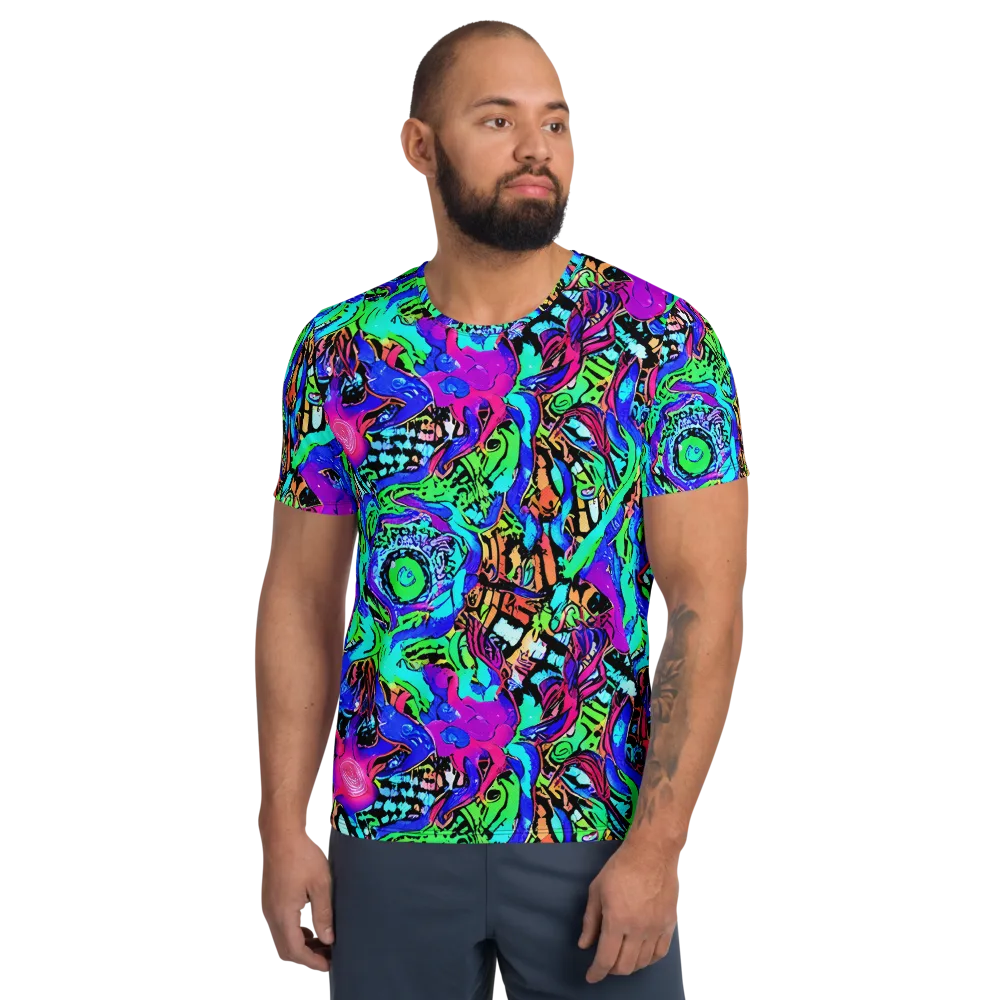 Hypercolor Jungle on Men's Athletic T-Shirt — Front
