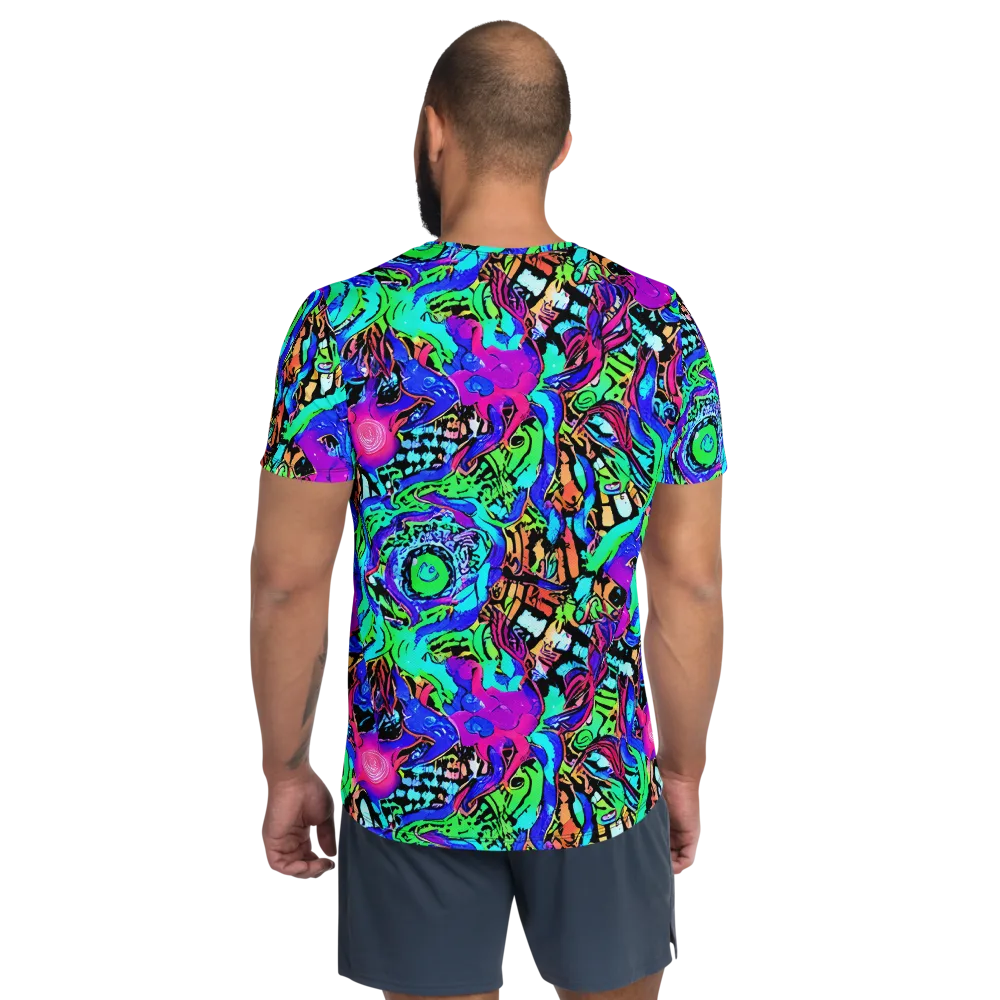 Hypercolor Jungle on Men's Athletic T-Shirt — Back