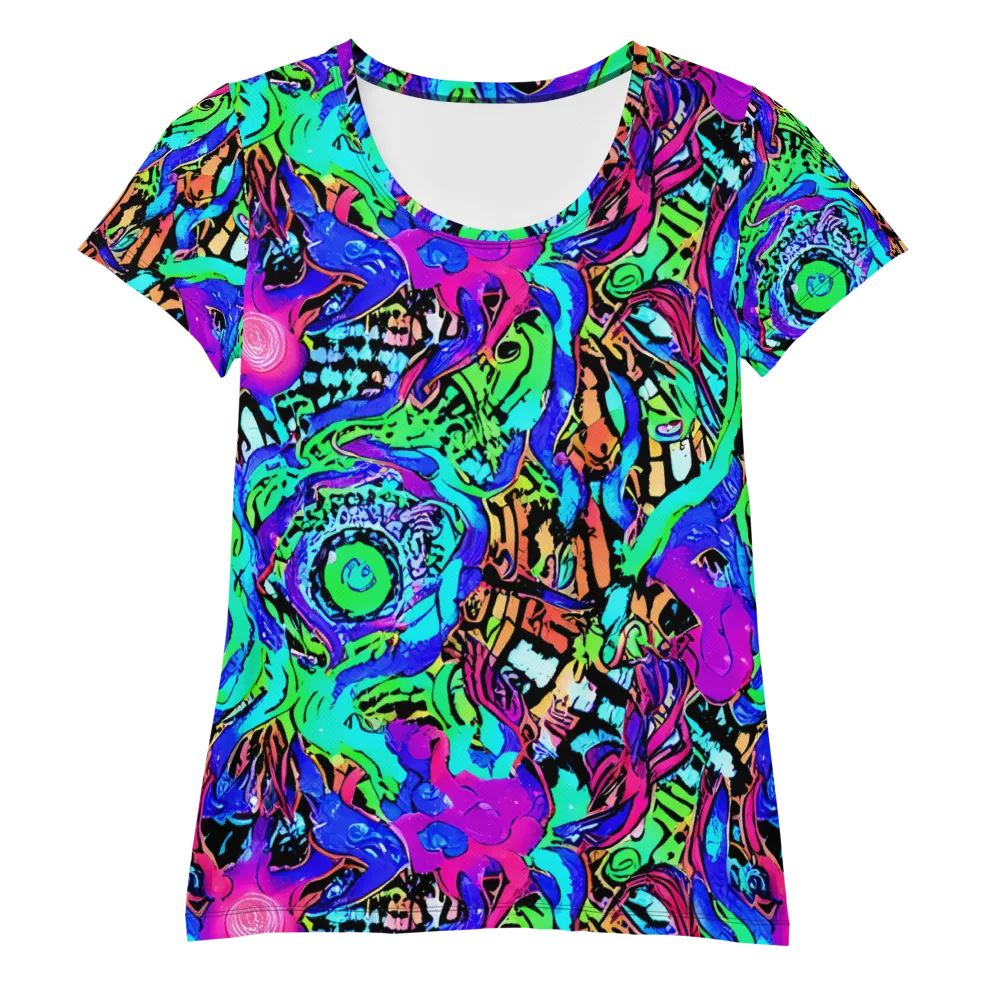 Hypercolor Jungle on Women's Athletic T-Shirt — Front