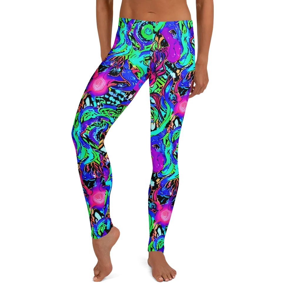 Hypercolor Jungle on Leggings — Front