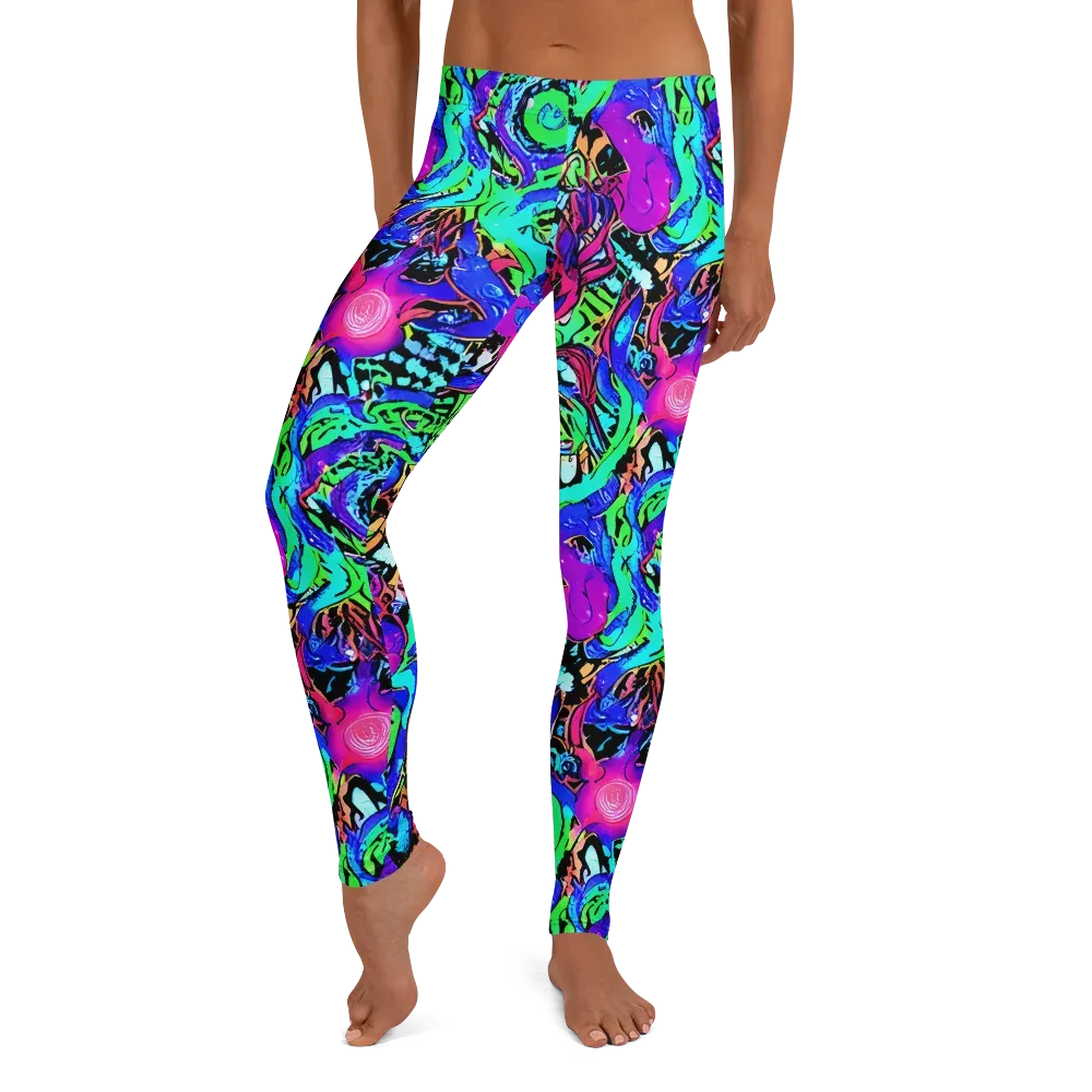 Hypercolor Jungle on Leggings — Front