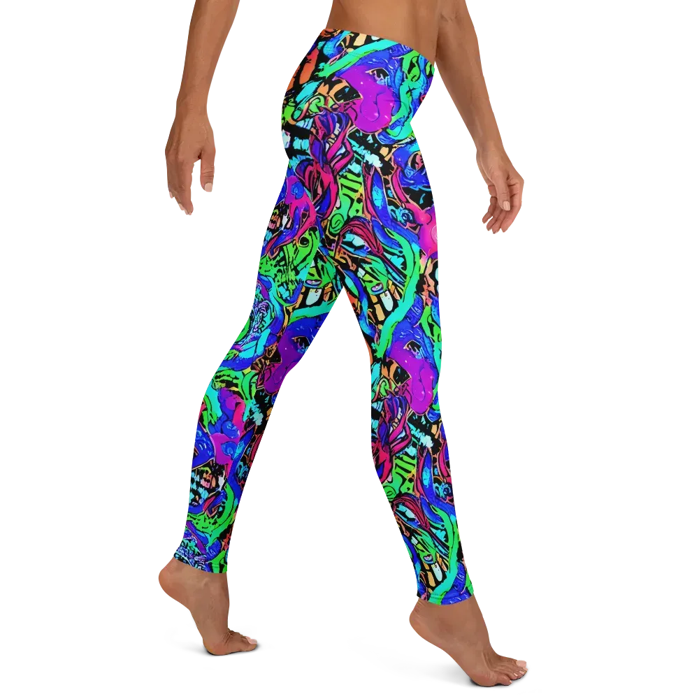 Hypercolor Jungle on Leggings — Right