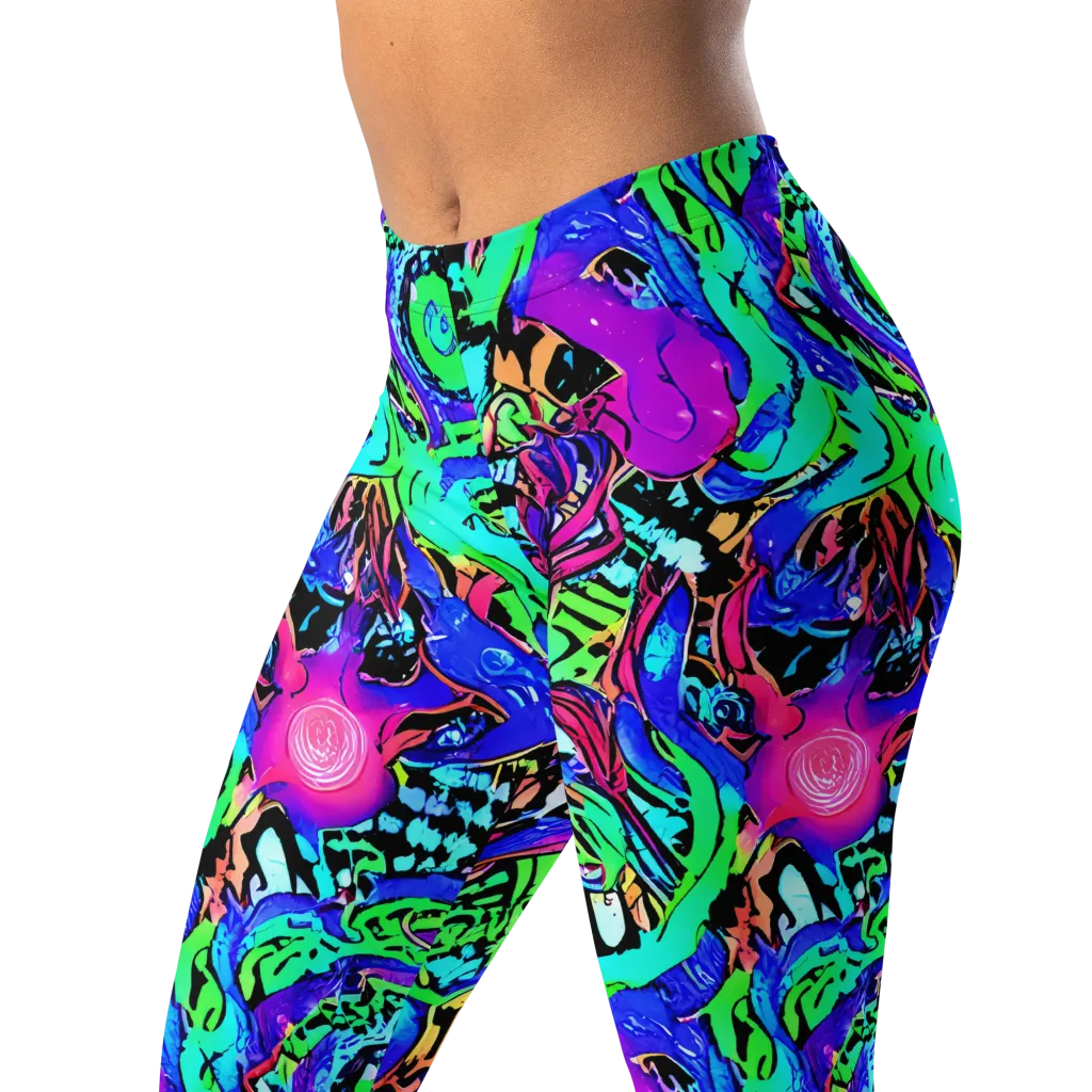 Hypercolor Jungle on Leggings — Left Front