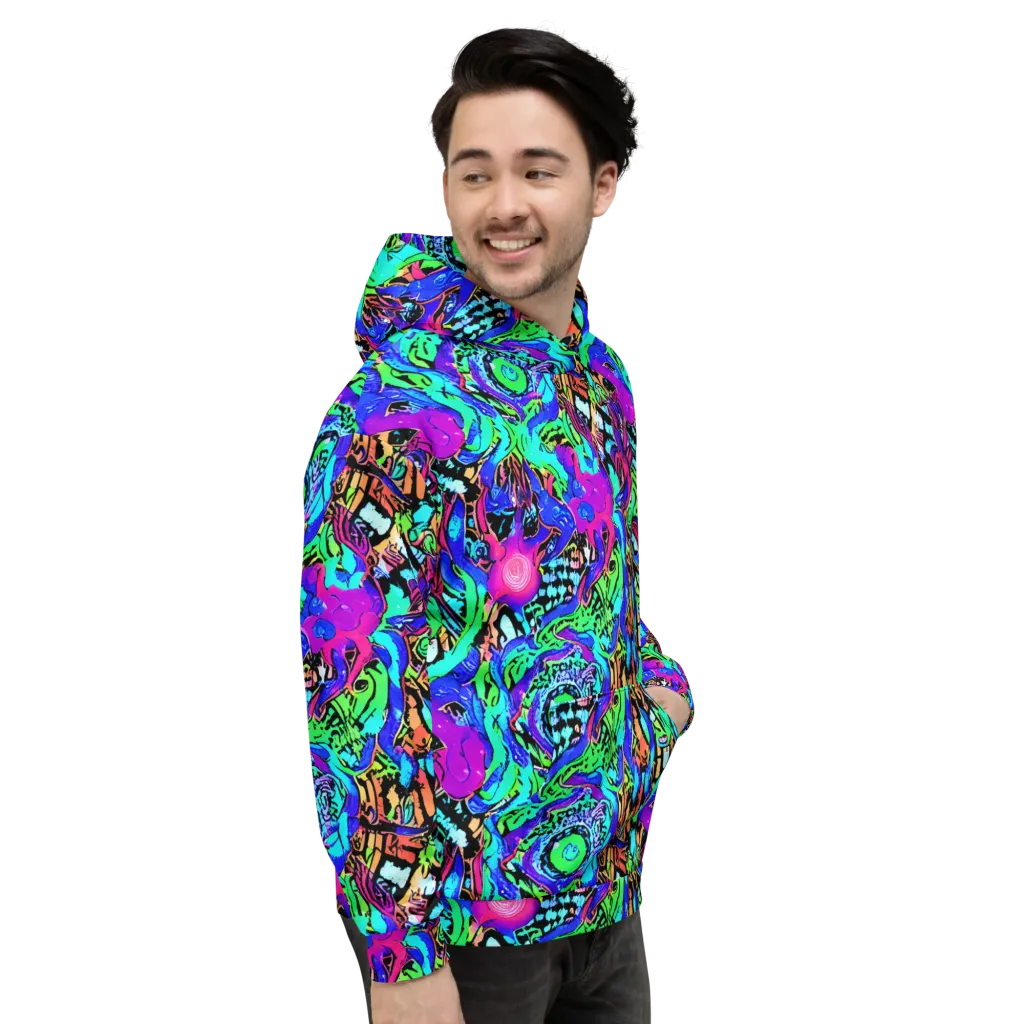 Hypercolor Jungle on Hoodie — Right