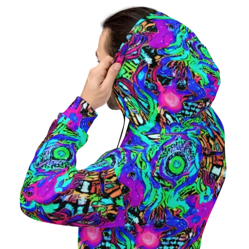 Hypercolor Jungle on a Hoodie