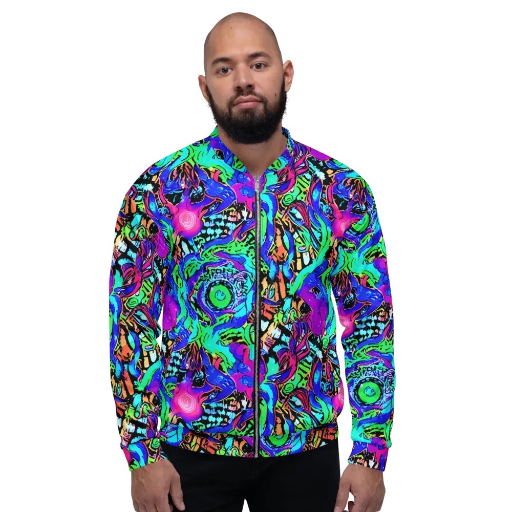 Hypercolor Jungle on Bomber Jacket — Front