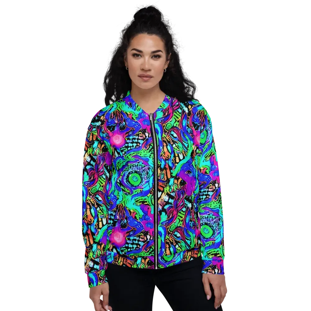 Hypercolor Jungle on Bomber Jacket — Front
