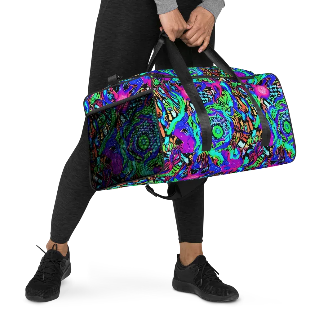 Hypercolor Jungle on Duffle Bag — Right Front