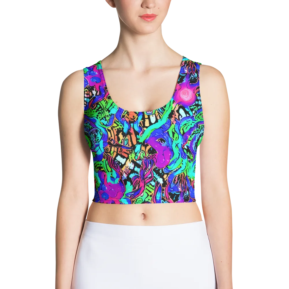 Hypercolor Jungle on Crop Top — Front