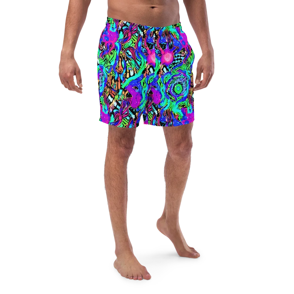 Hypercolor Jungle on Swim Trunks — Front