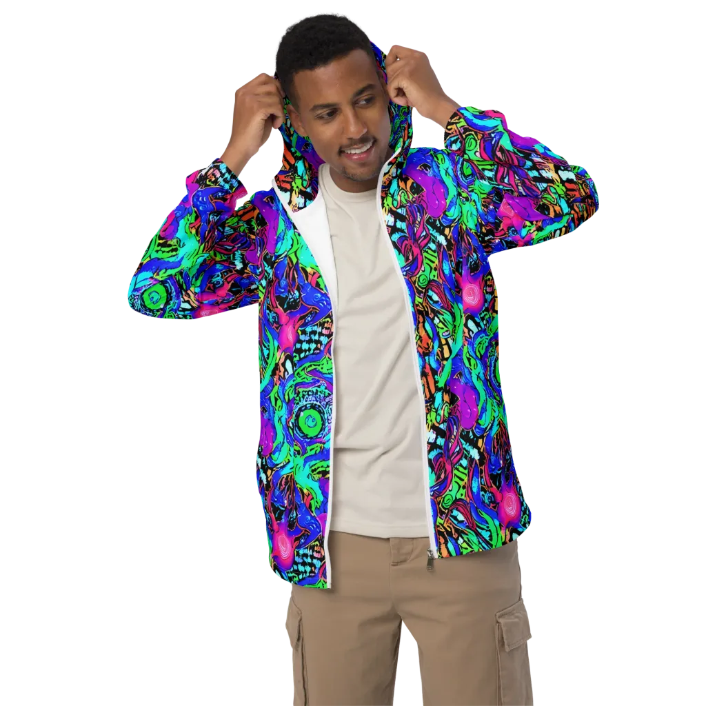 Hypercolor Jungle on Men's Windbreaker — Front