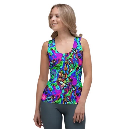 Hypercolor Jungle on a Women's Tank Top