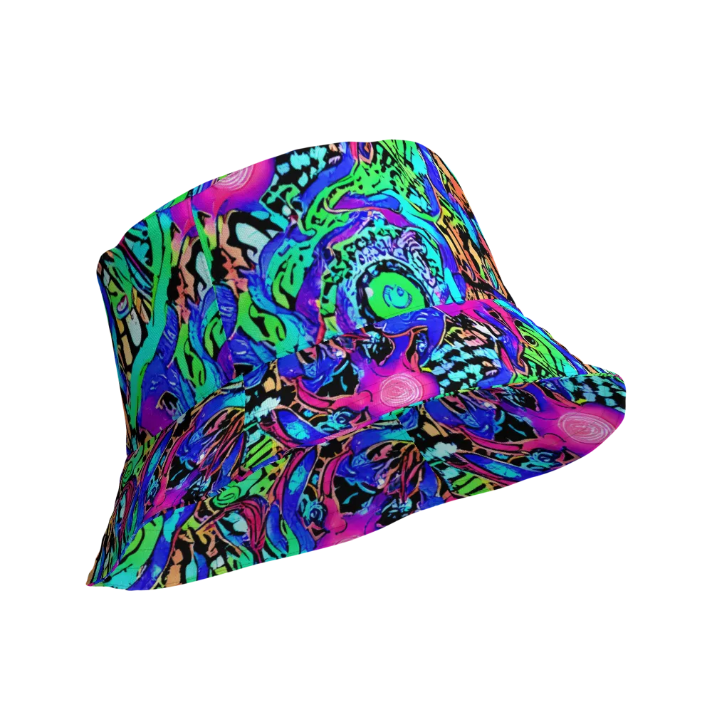 Hypercolor Jungle on Reversible Bucket Hat — Product details Outside