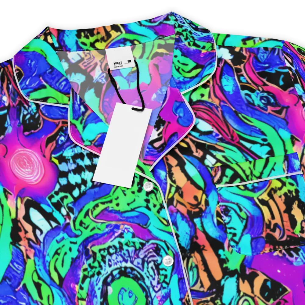 Hypercolor Jungle on Women's Short Sleeve Pajama Top — Product details