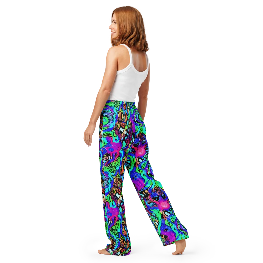 Hypercolor Jungle on Women's Pajama Pants — Back