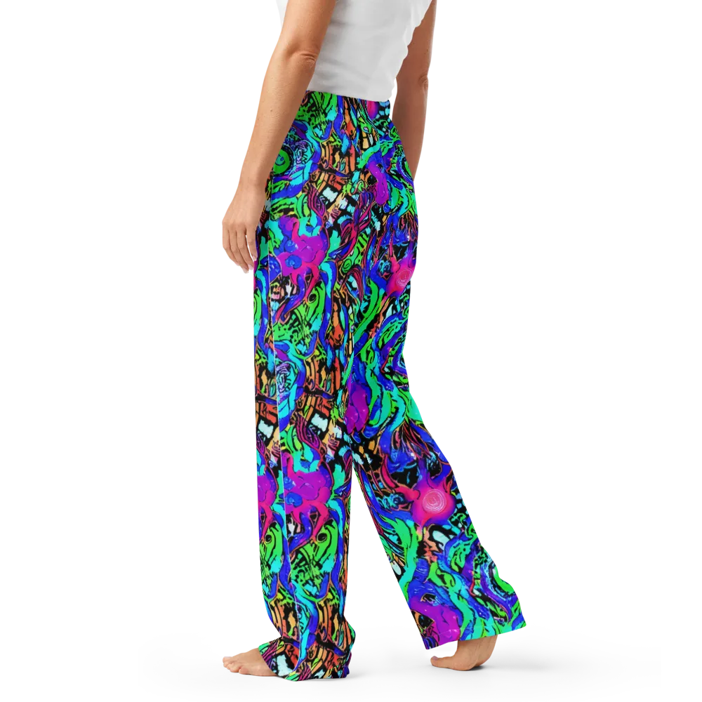 Hypercolor Jungle on Women's Pajama Pants — Left