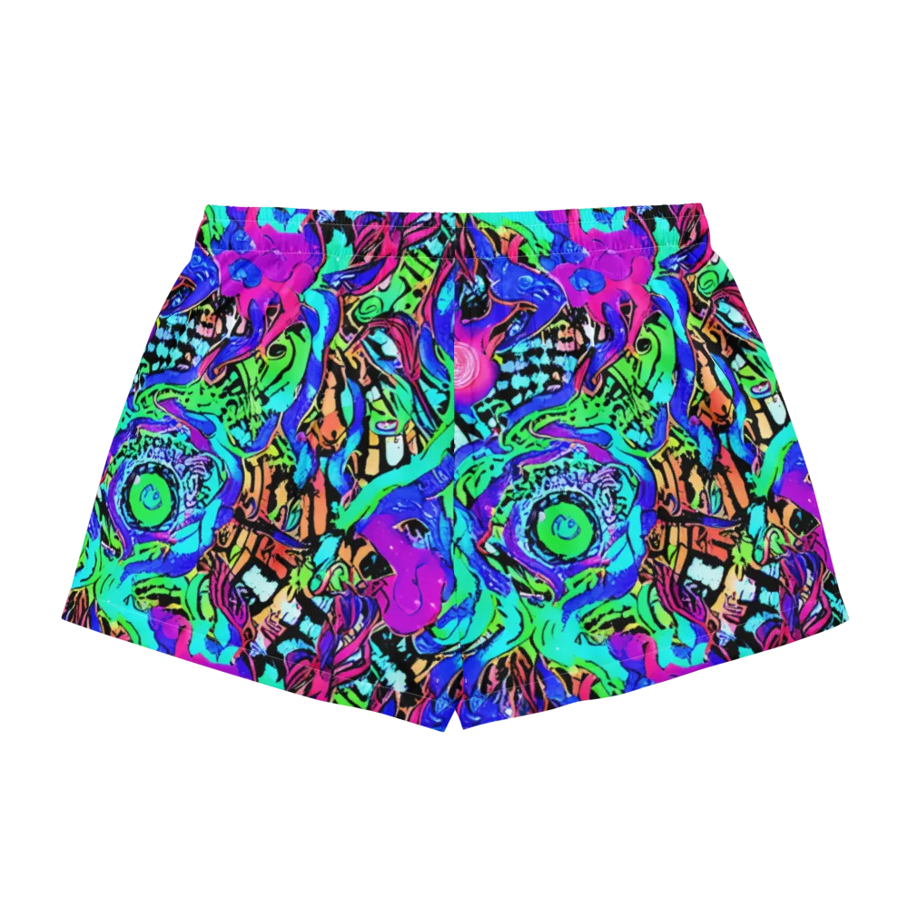 Hypercolor Jungle on Women's Pajama Shorts — Back