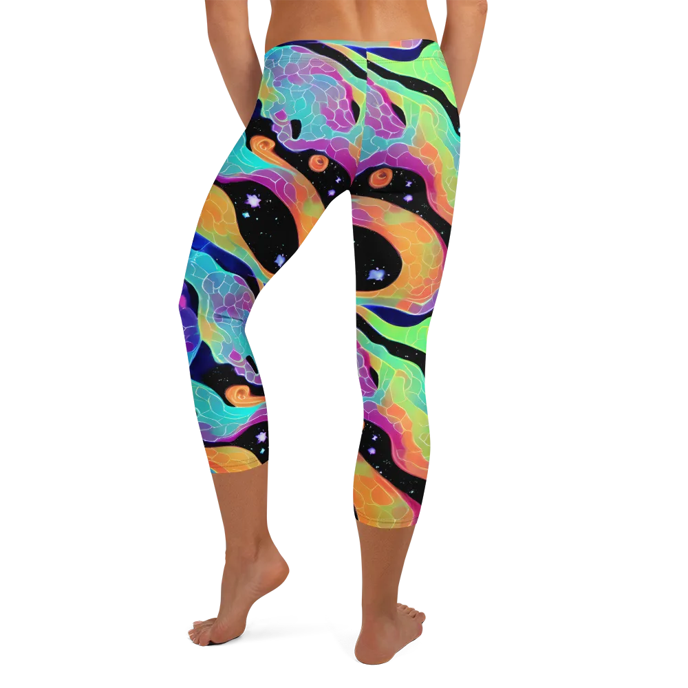 Rainbow Void on Capri Leggings — Back