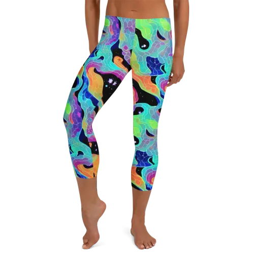 Rainbow Void on a Capri Leggings