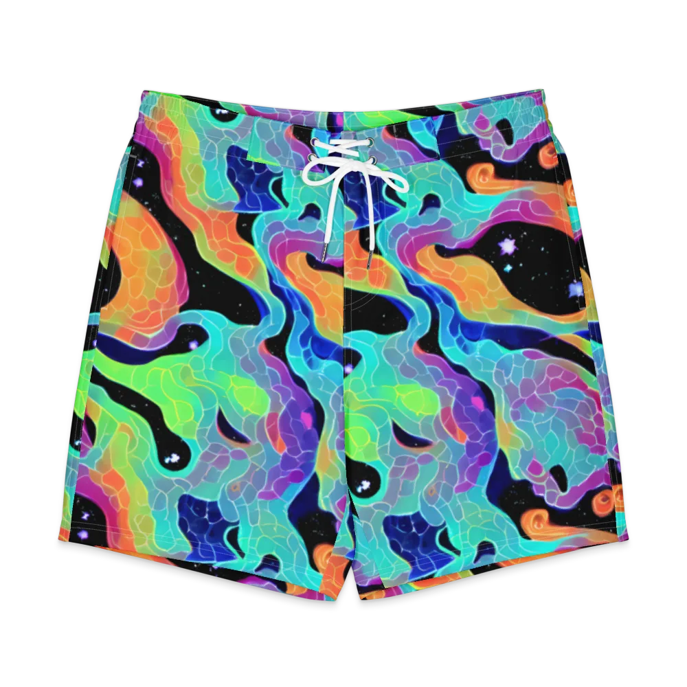 Rainbow Void on Men's Board Shorts — Front