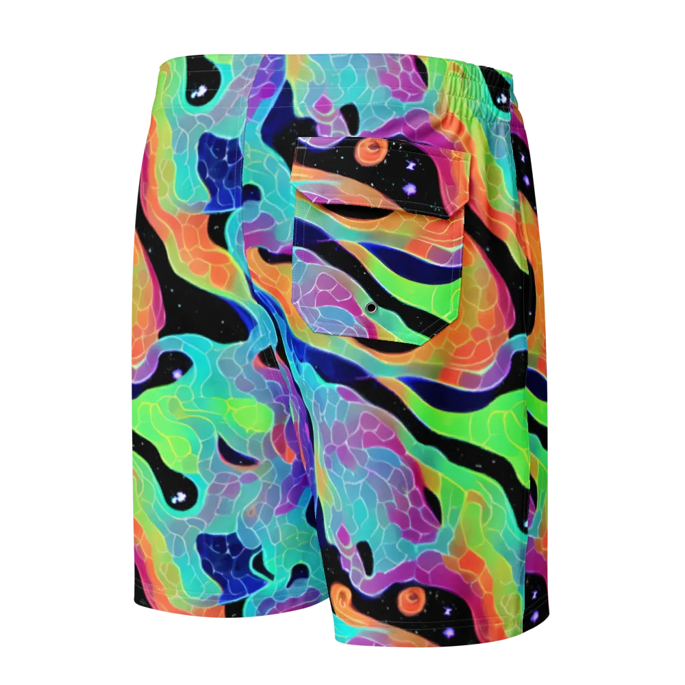 Rainbow Void on Men's Board Shorts — Back