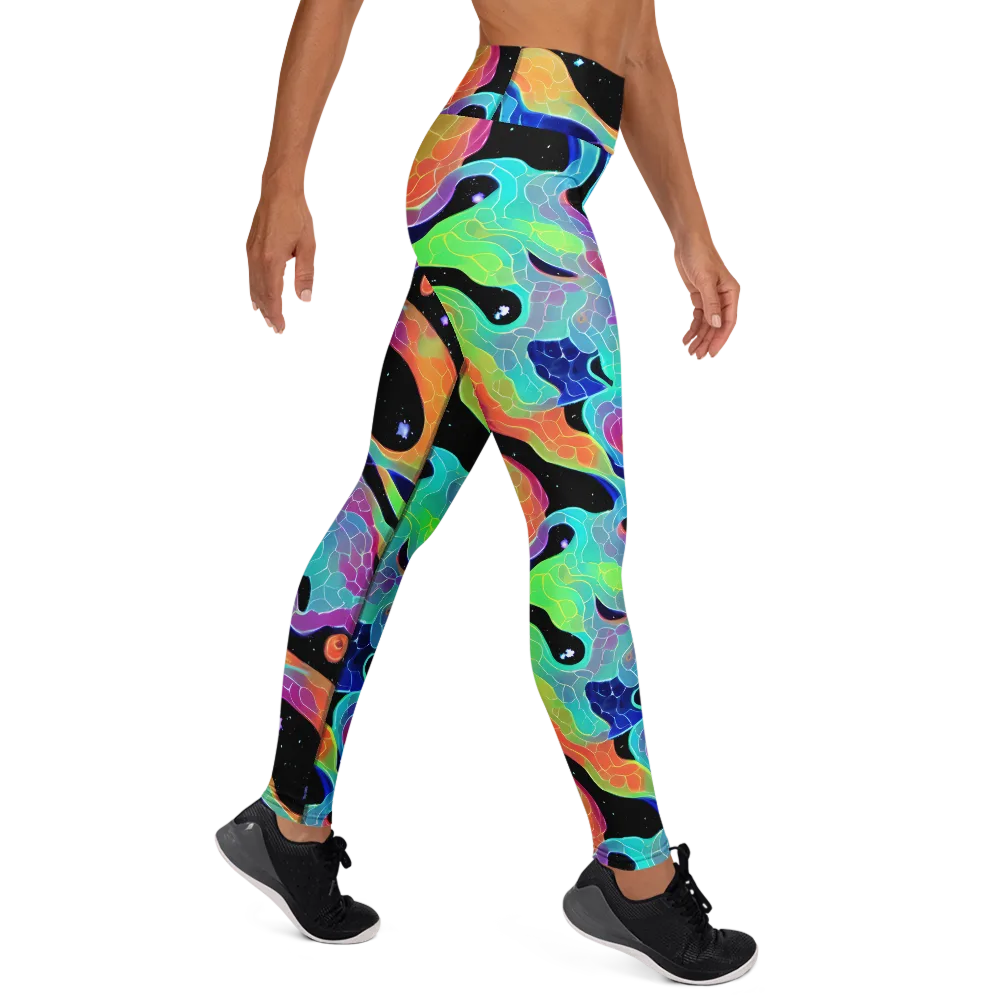 Rainbow Void on Yoga Leggings — Right