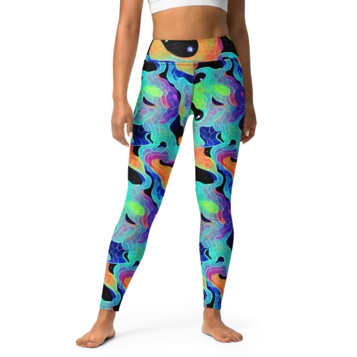 Rainbow Void on a Yoga Leggings