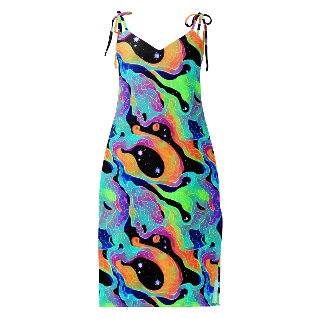 Rainbow Void on Slip Dress — Front