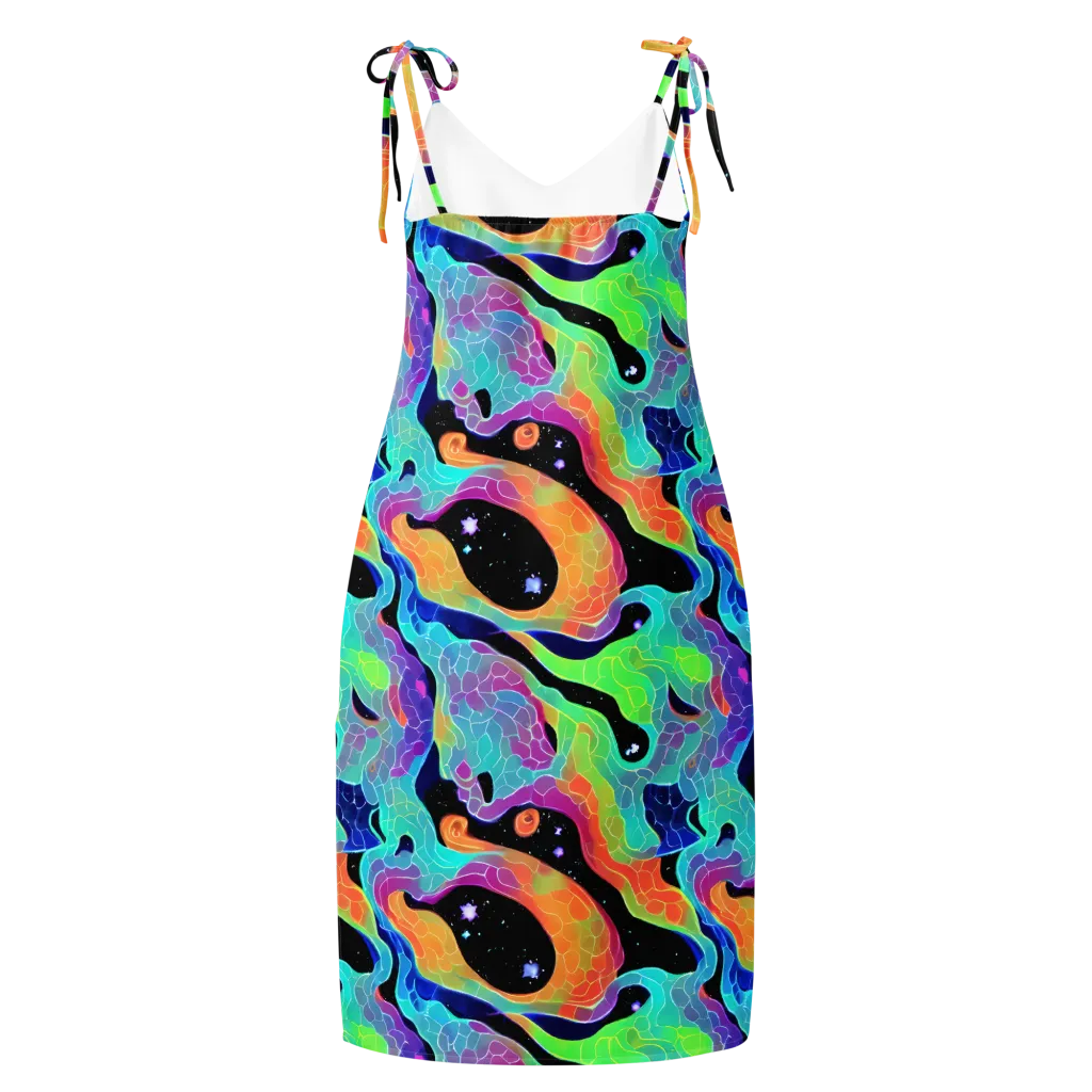 Rainbow Void on Slip Dress — Back