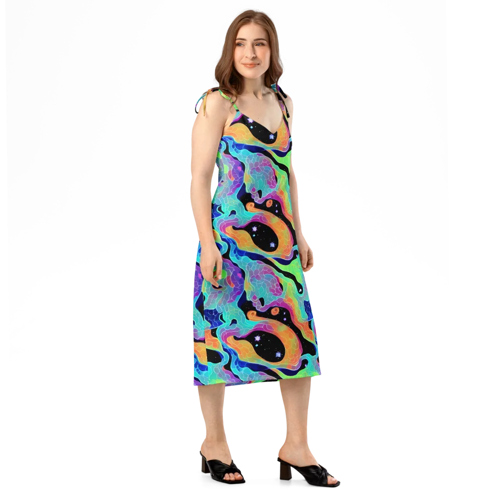 Rainbow Void on Slip Dress — Right Front