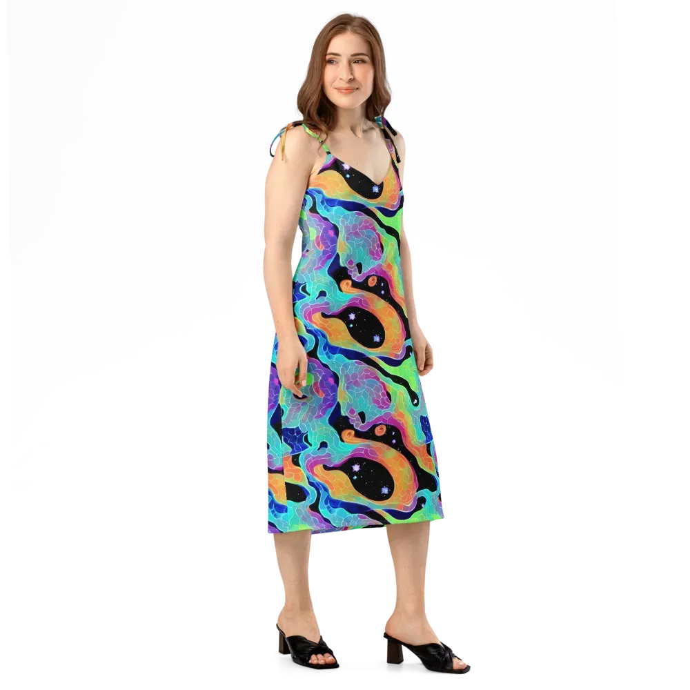 Rainbow Void on Slip Dress — Right Front