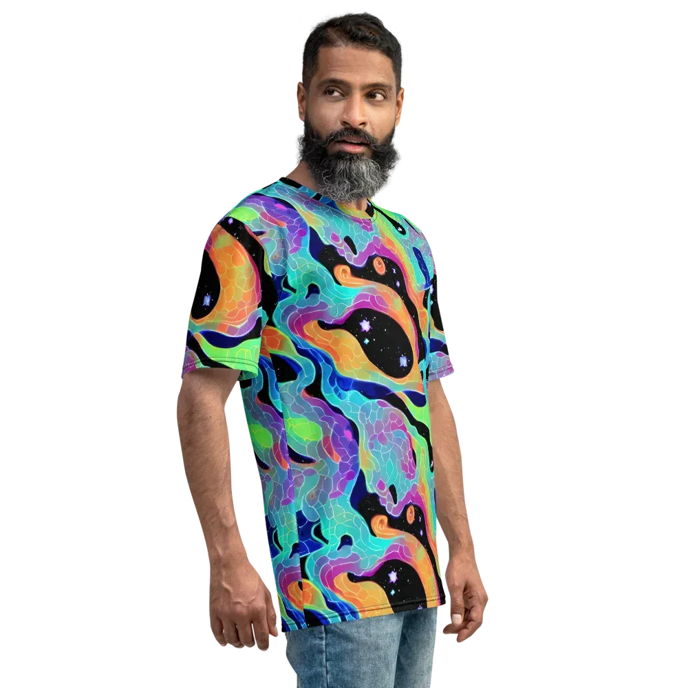 Rainbow Void on Men's Crew Neck T-Shirt — Right