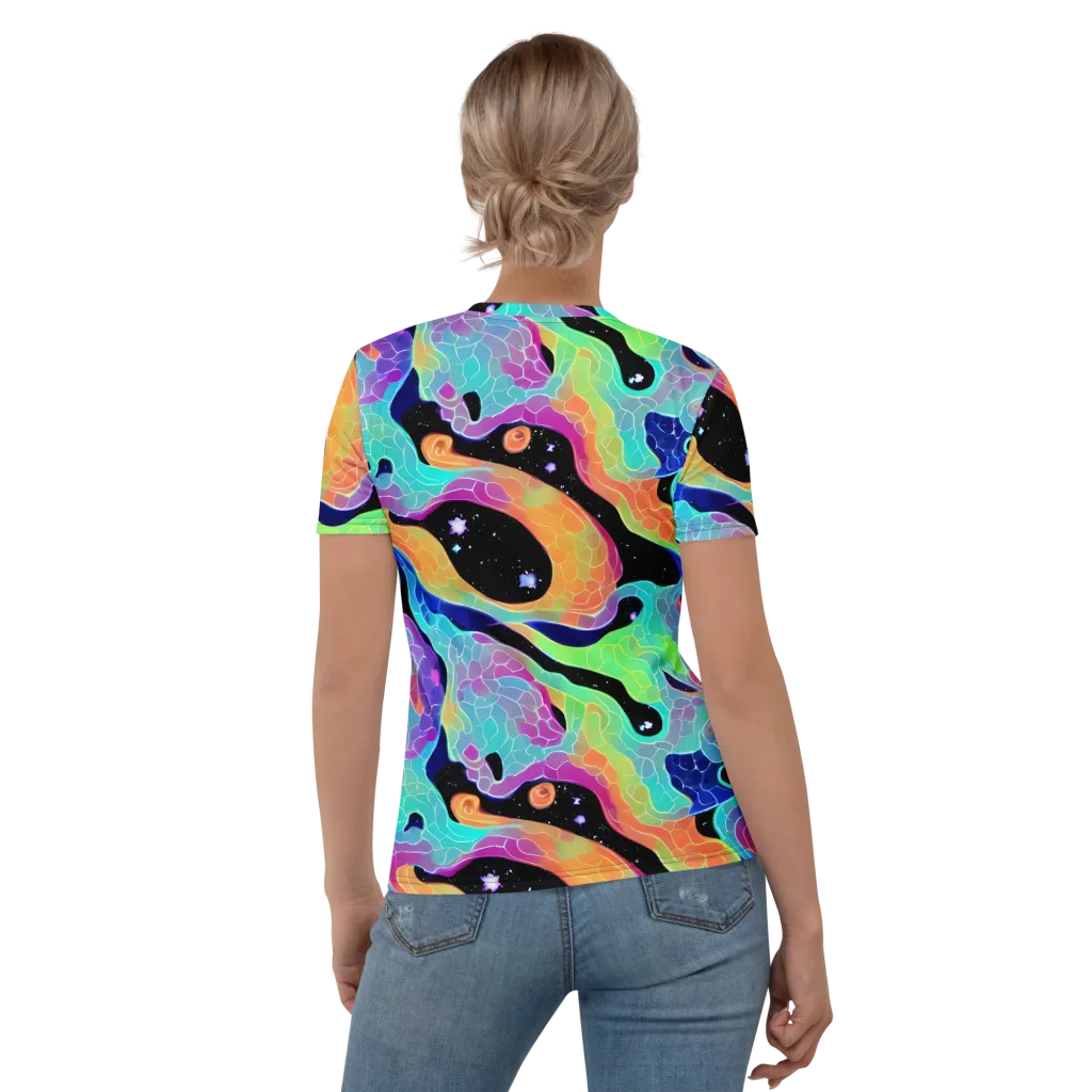 Rainbow Void on Women's Crew Neck T-Shirt — Back