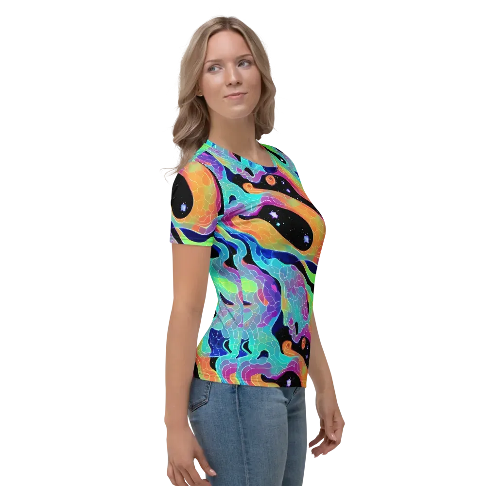 Rainbow Void on Women's Crew Neck T-Shirt — Right