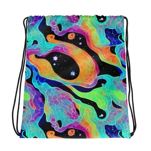 Rainbow Void on a Drawstring Bag