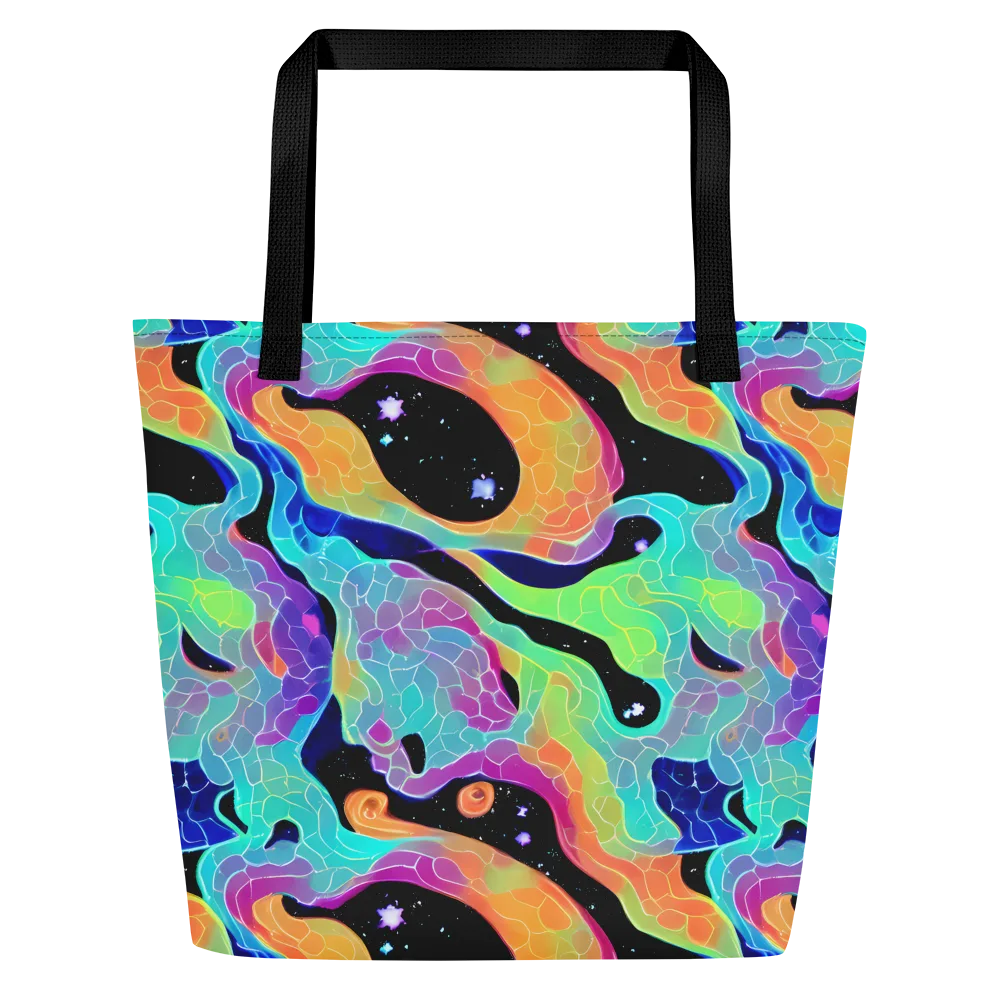 Rainbow Void on Large Tote Bag W/ Pocket — Front
