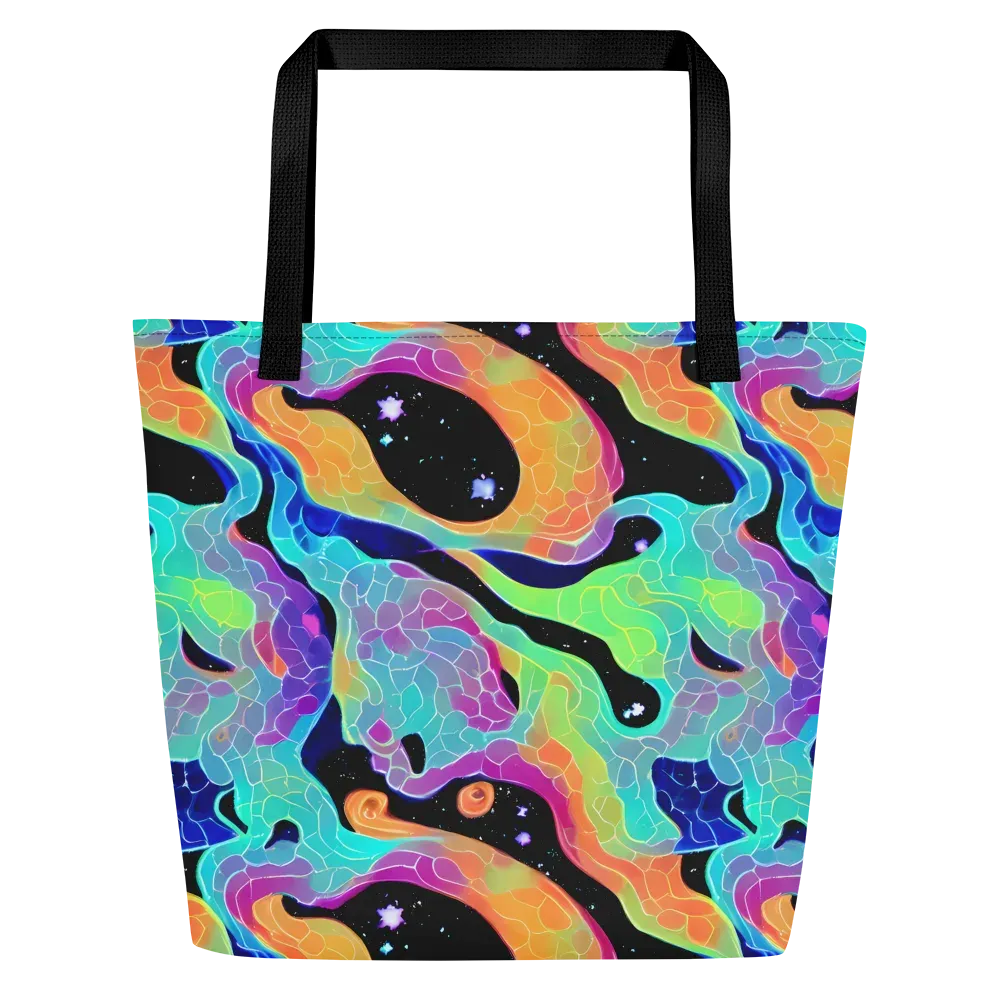 Rainbow Void on Large Tote Bag W/ Pocket — Front