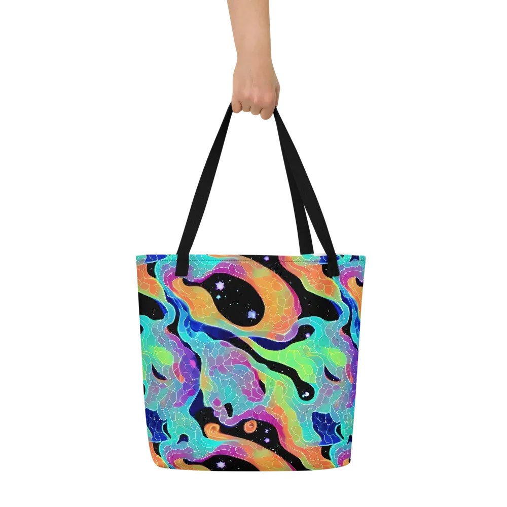 Rainbow Void on Large Tote Bag W/ Pocket — Front