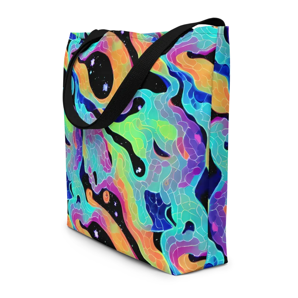 Rainbow Void on Large Tote Bag W/ Pocket — Front