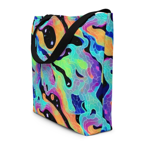 Rainbow Void on a Large Tote Bag W/ Pocket