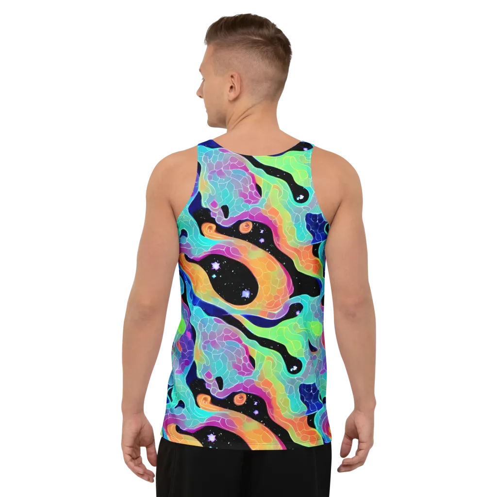 Rainbow Void on Men's Tank Top — Back