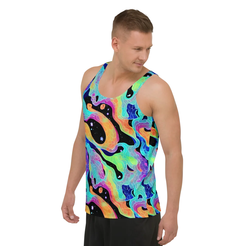 Rainbow Void on Men's Tank Top — Left Front