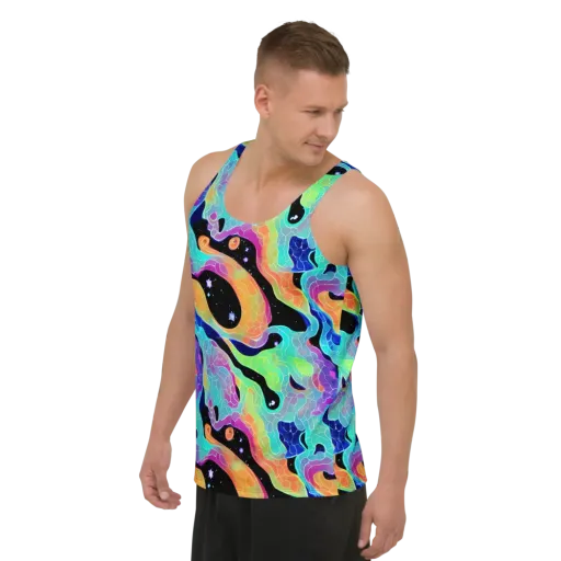 Rainbow Void on a Men's Tank Top