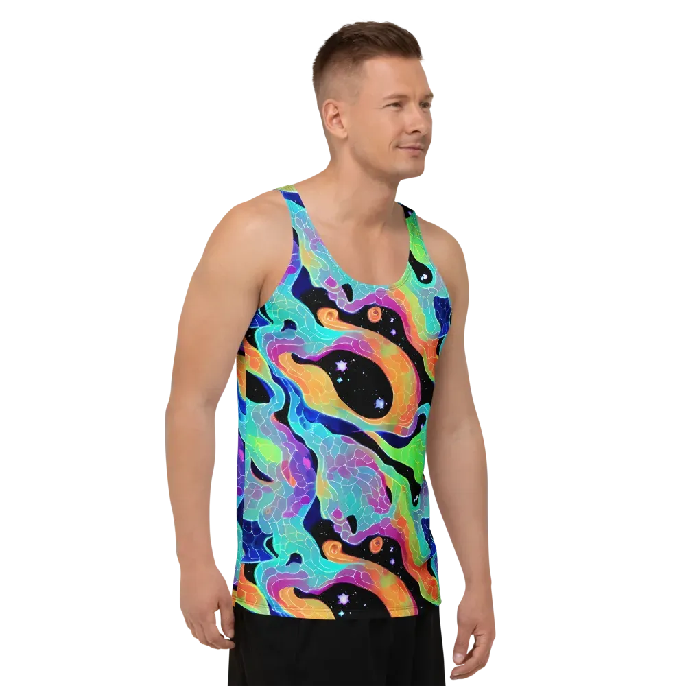 Rainbow Void on Men's Tank Top — Right Front
